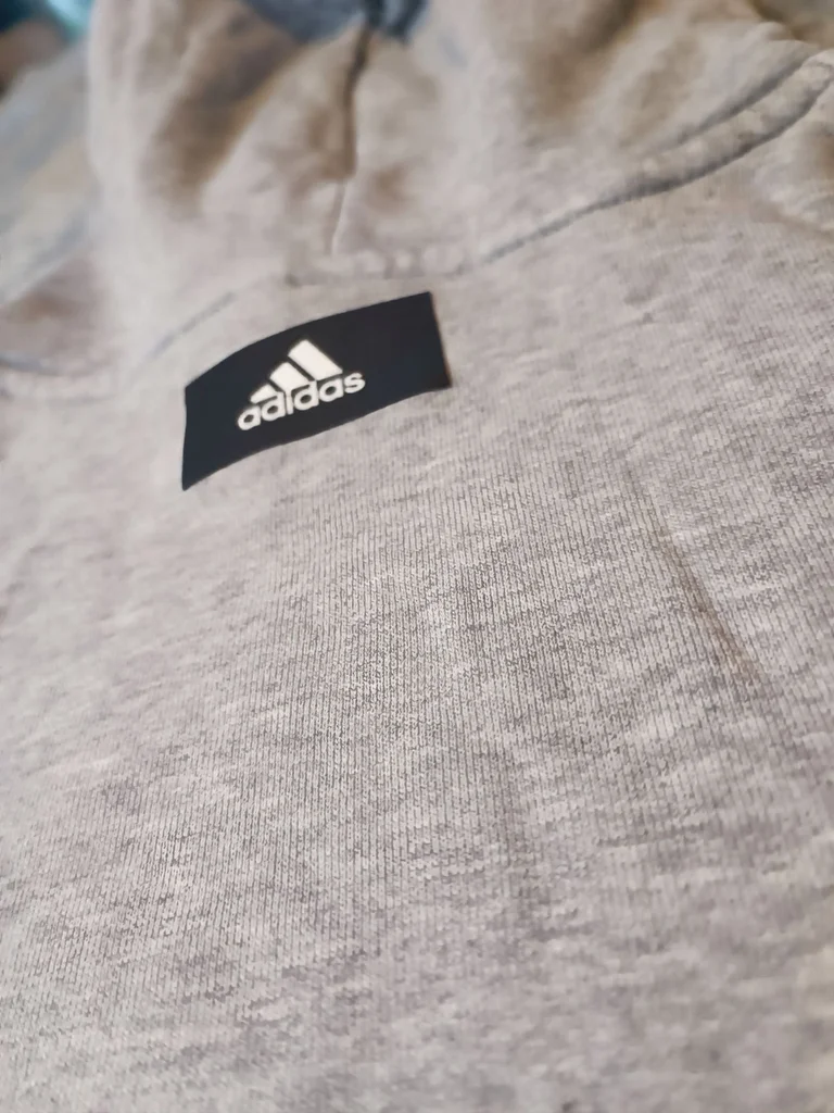 Adidas hoodie pull in size S, very good condition, grey color – photo 6
